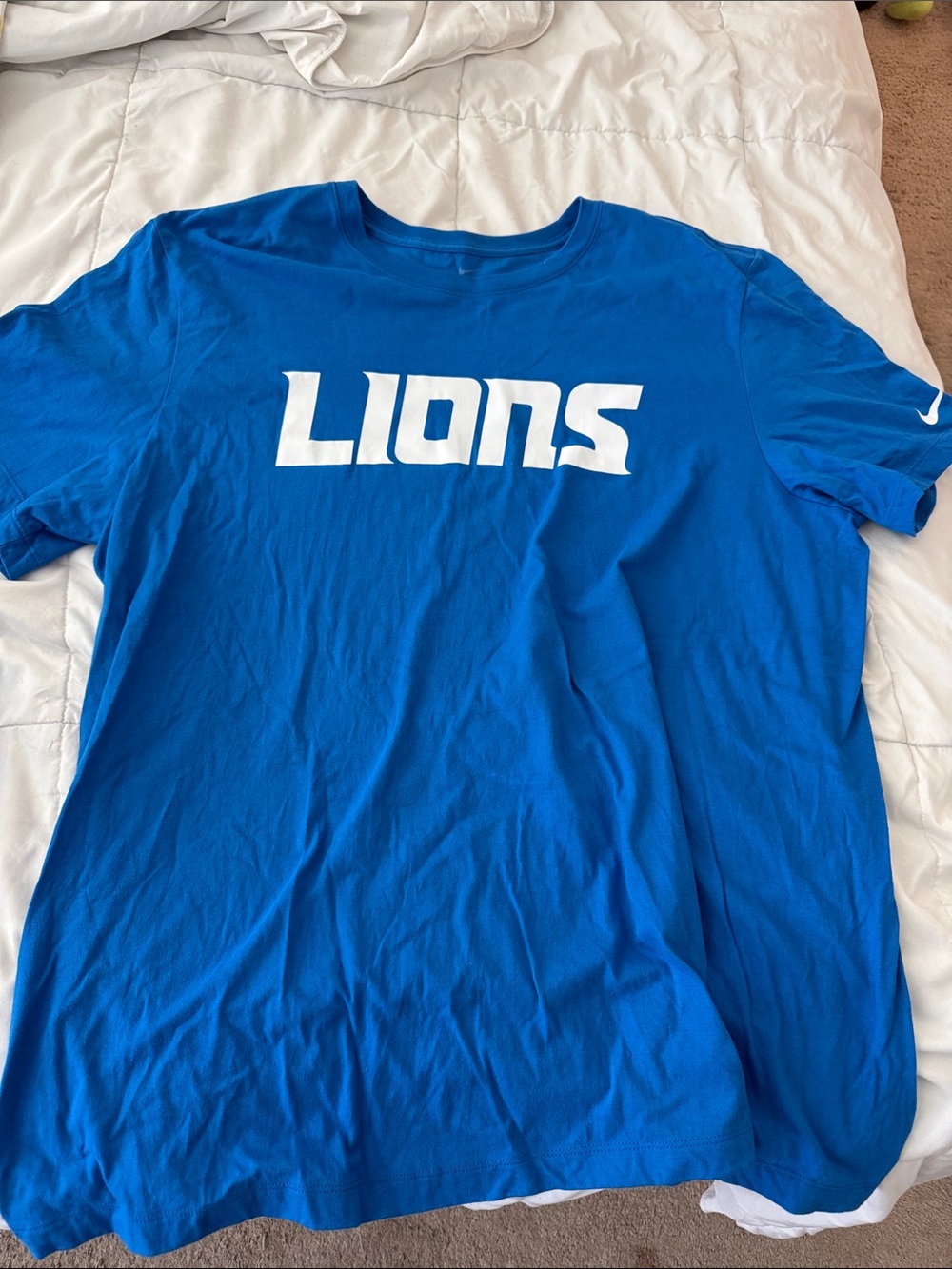 Nike Royal Blue "LIONS" Graphic Tee